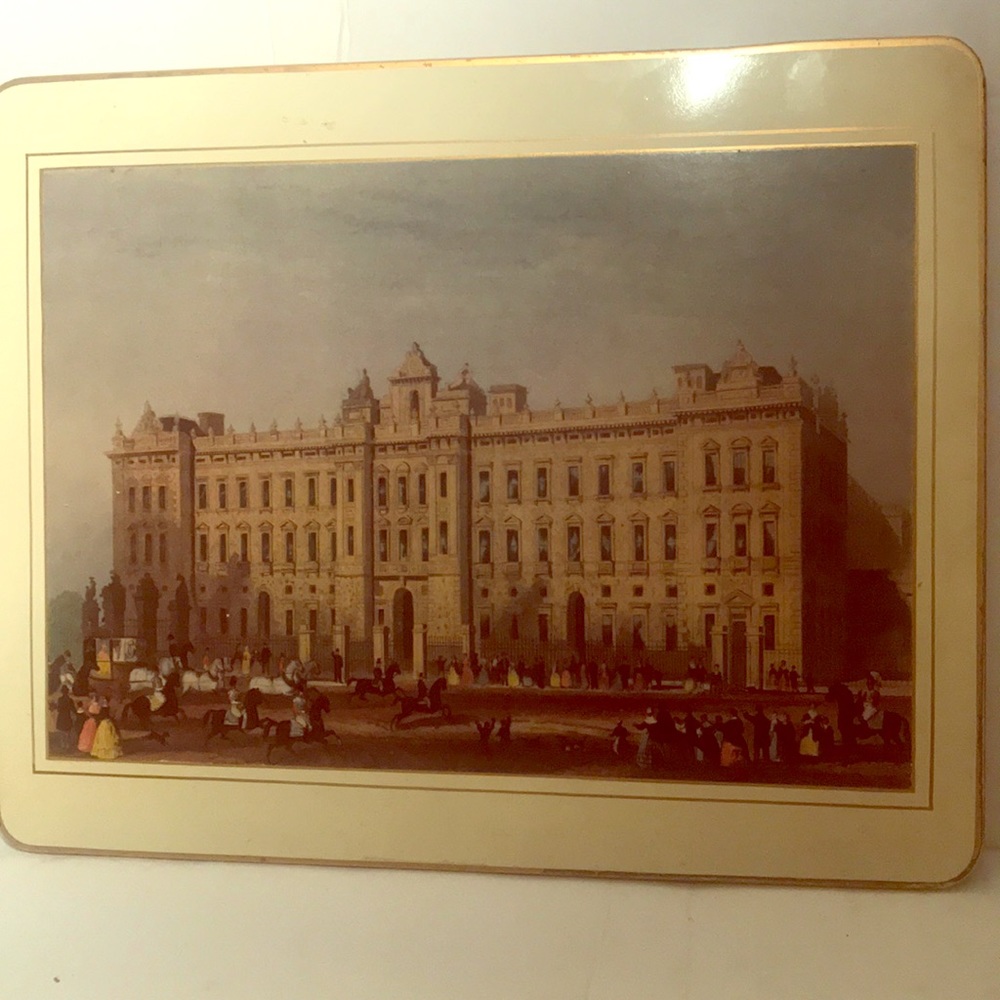 Vintage Buckingham Palace Print on Board